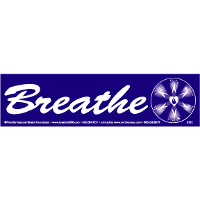 Breathe Bumper Sticker